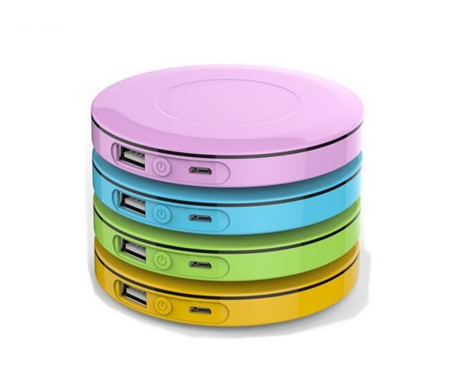 4400mAh single USB portable fast charging mini round shape power bank