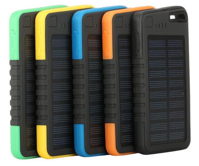 2017 Newest travel solar charger, waterproof portable solar power bank from shenzhen