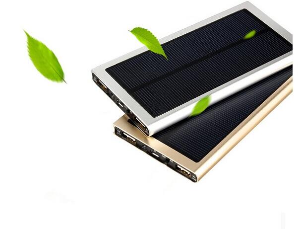 8000mAh Dual USB Port Universal Ultra-Slim Waterproof Portable Solar Powered Cell Phone Battery Charger